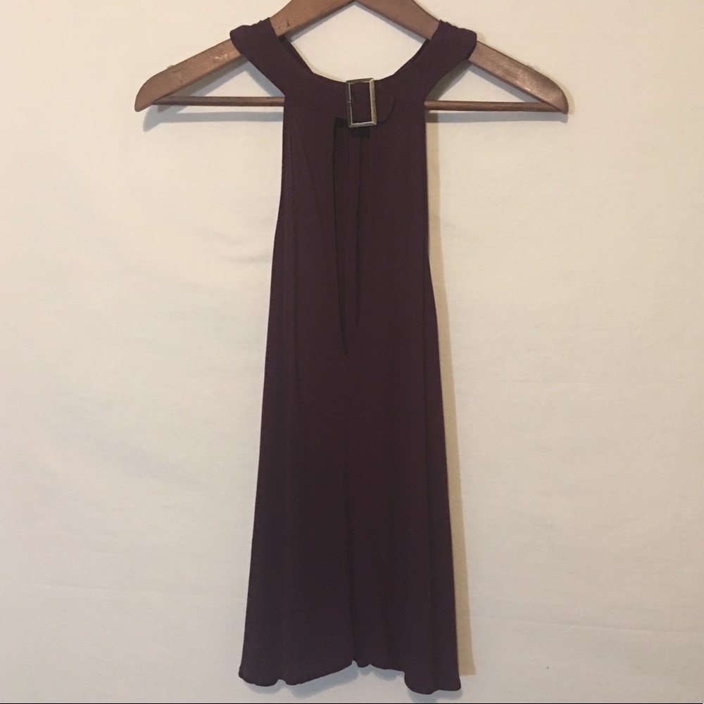 Free People Plum Sleeveless Top - Picture 2 of 6